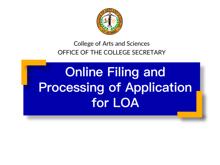 Application for LOA 1