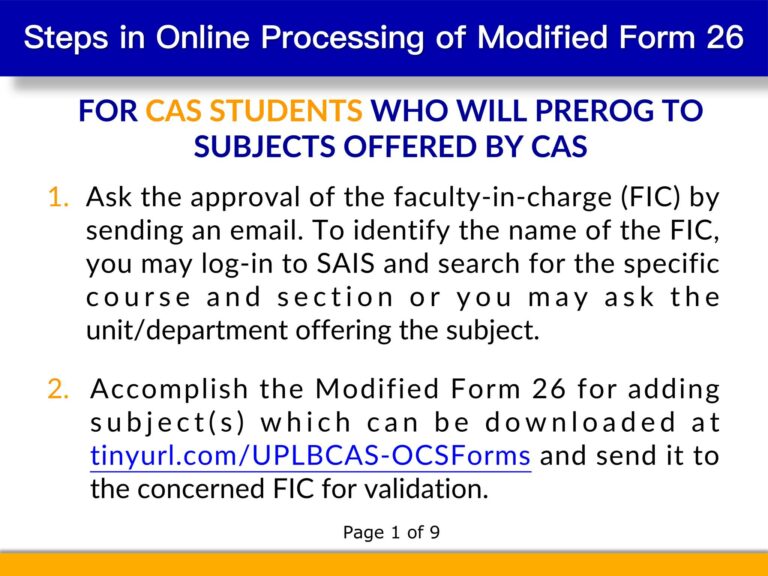 Modified Form 26 or Prerog 2