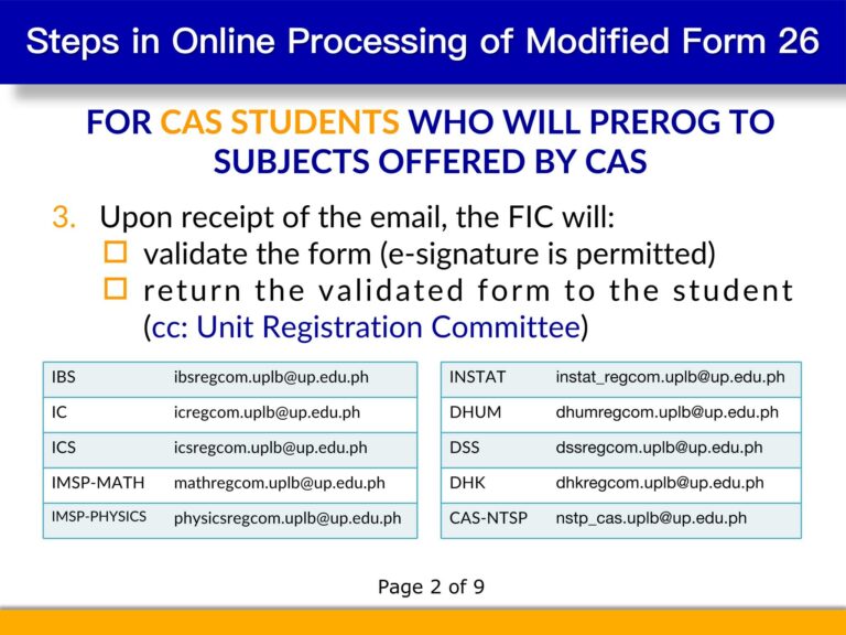 Modified Form 26 or Prerog 3