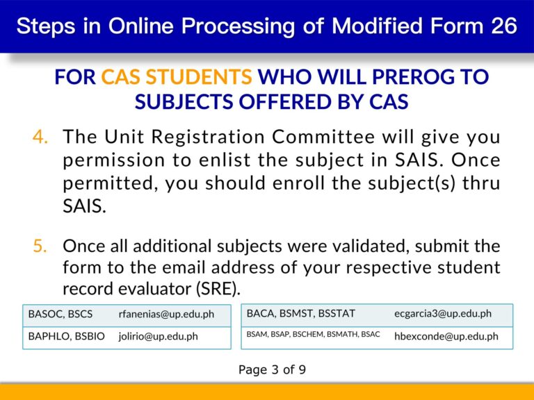 Modified Form 26 or Prerog 4